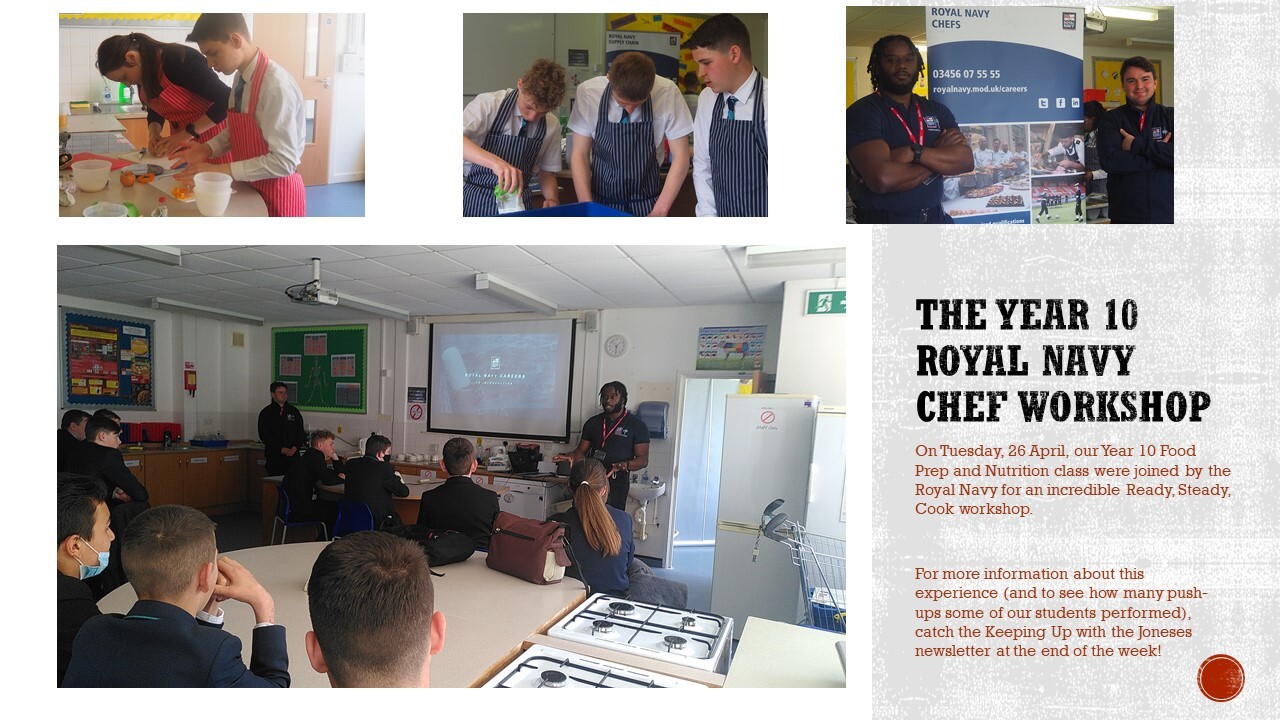 The Year 10 Royal Navy Chef Workshop